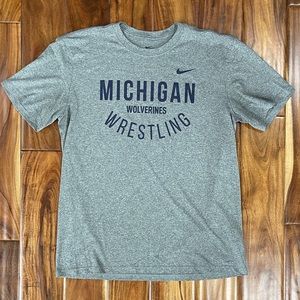 Michigan Wrestling Dri-fit Training T